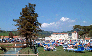 Schwimmbder von den Thermen von Saturnia